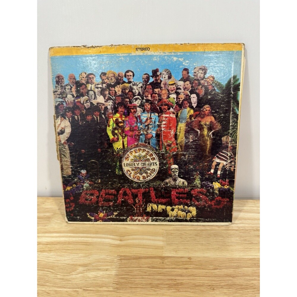 THE BEATLES Sgt. Pepper’s LP US 1st MONO Press MAS-2653 Cover Poor Vinyl VG-VG+